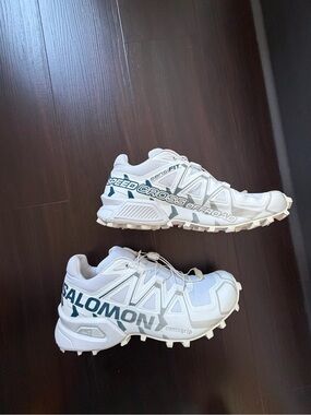 Salomon Speedcross Offroad Trail Sneaker White Women’s 8.5 SensiFit Contagrip